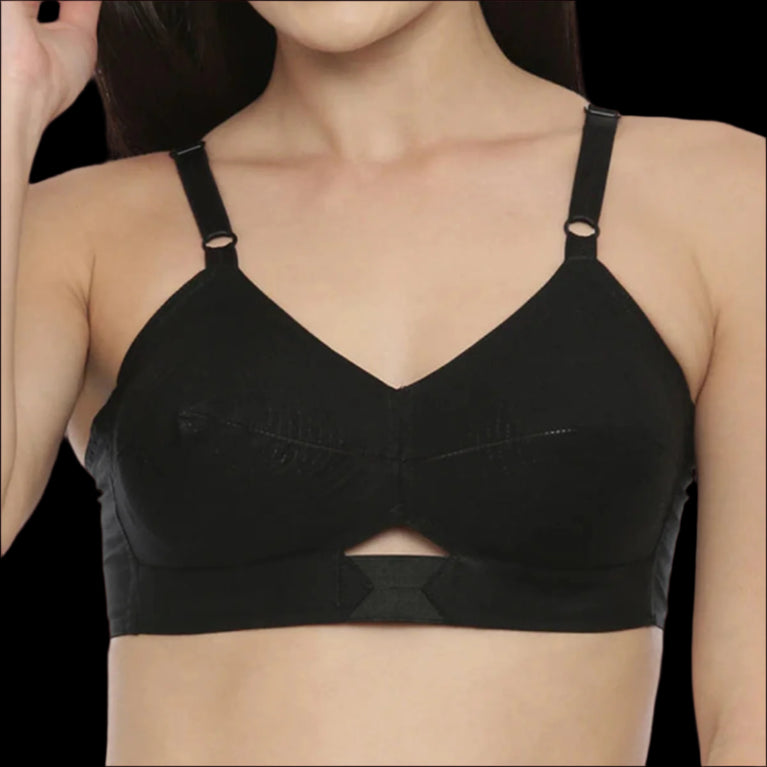 Round Stich Single Layered Cotton Bra