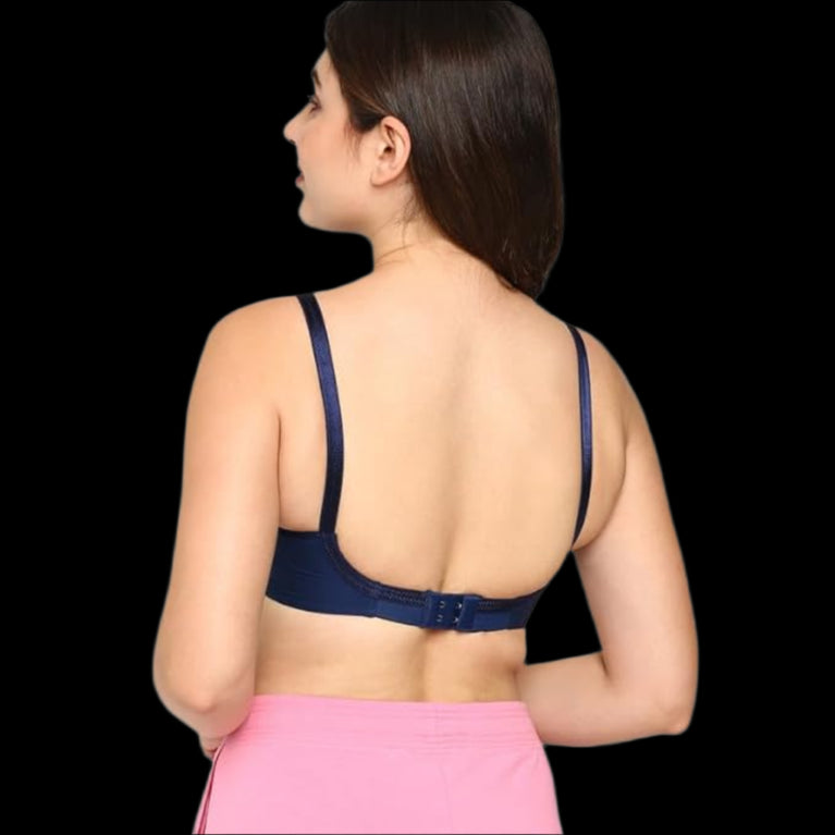 Round Stich Single Layered Cotton Bra