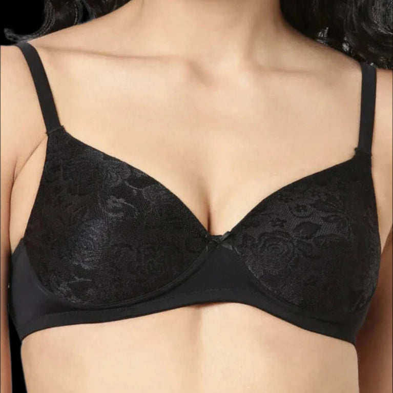 Lace Covered Lightly Padded Bra