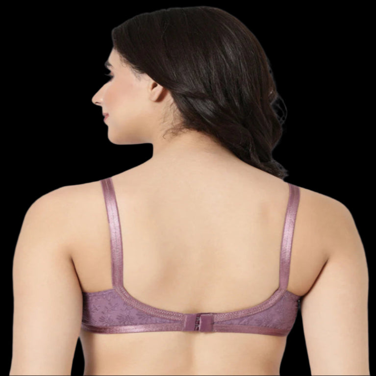 Double Layered Hakoba Material Bra