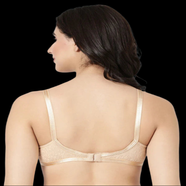 Double Layered Hakoba Material Bra