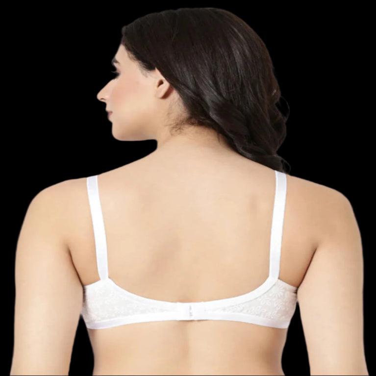 Double Layered Hakoba Material Bra