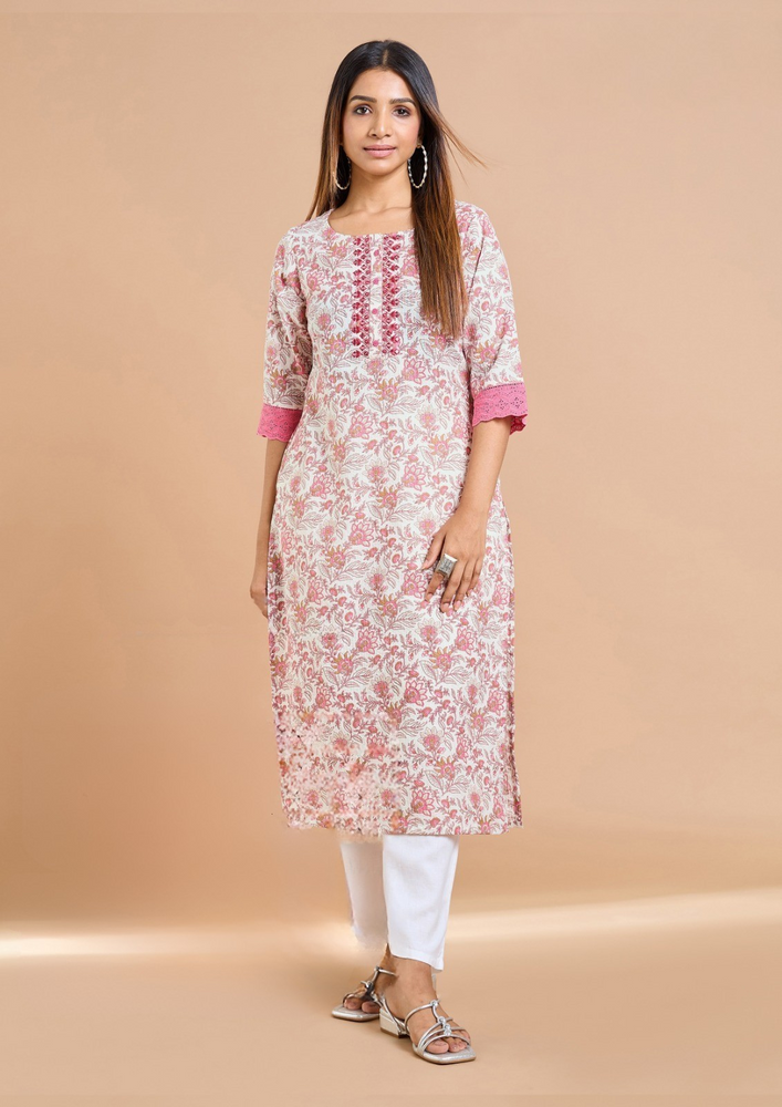 Blossom Breeze Printed Kurta