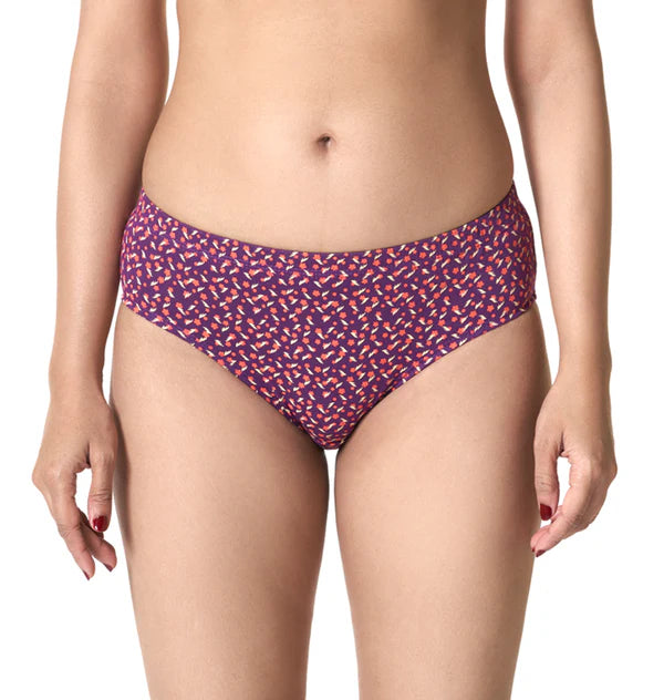 BLOSSOM IRIS INNER ELASTIC PRINTED  PANTIES