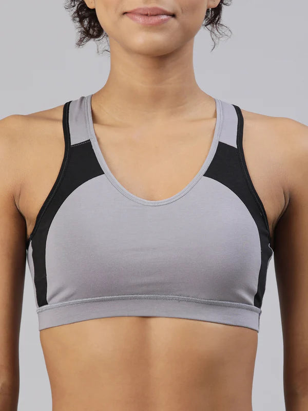 Medium Impact Sports Bra with Removable Pad - Workout Bra