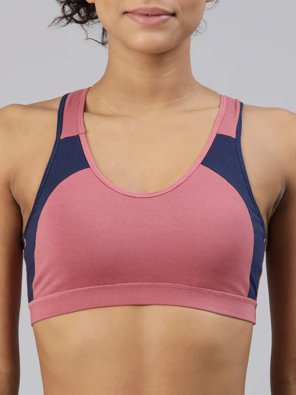 Medium Impact Sports Bra with Removable Pad - Workout Bra