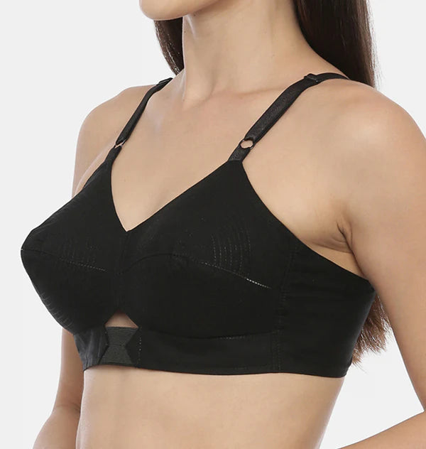 Round Stich Single Layered Cotton Bra