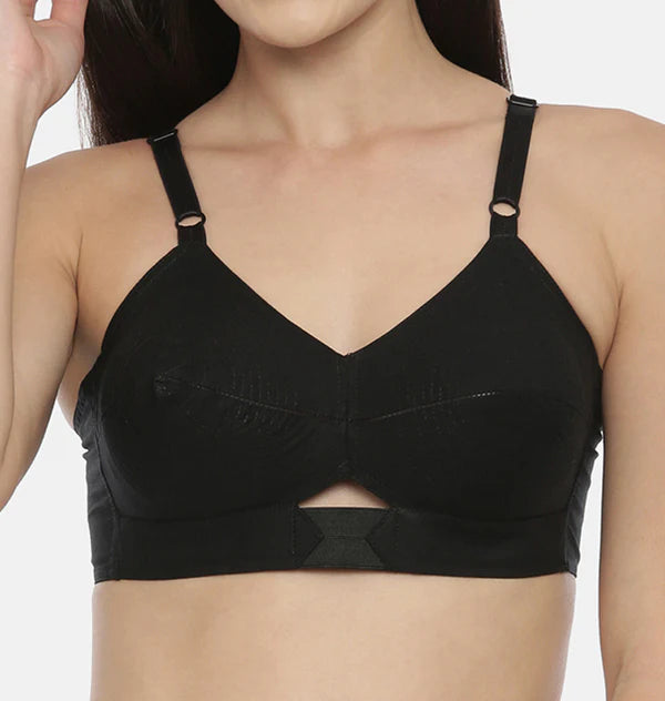 Round Stich Single Layered Cotton Bra