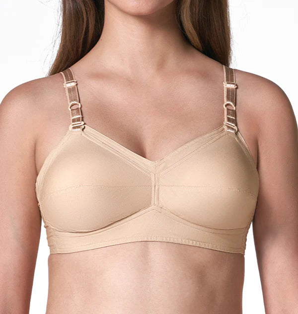 Women's Seamed, Double Layered Full Coverage, Non Wired Non Padded, 100% Cotton, Dropdown Cup, Back Closure, Maternity Bra  Mercy SSU