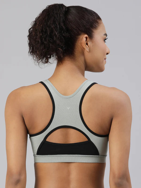 Medium Impact Sports Bra with Removable Pad - Workout Bra