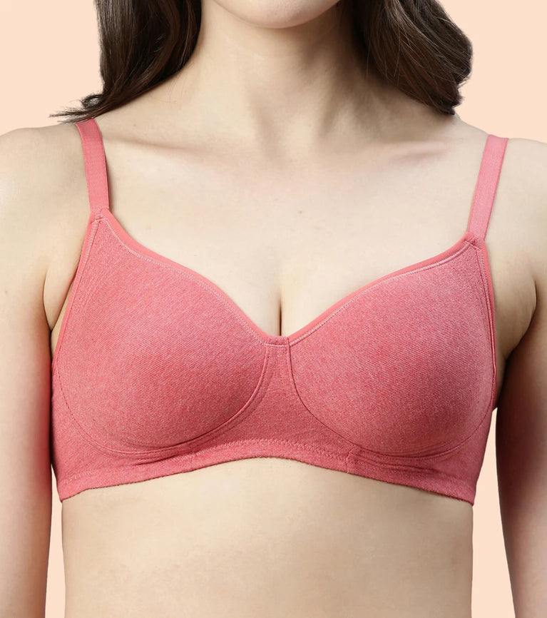 Enamor A042 Fab-Cool Side Support Shaper Stretch Cotton Everyday Plus Size Bra for Women- High Coverage, Non Padded and Wirefree