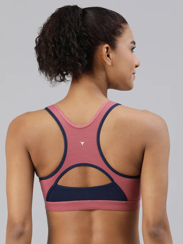 Medium Impact Sports Bra with Removable Pad - Workout Bra