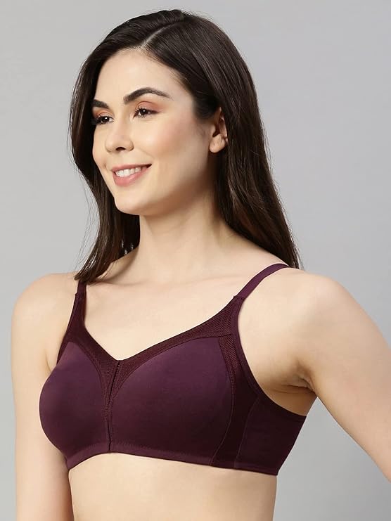 ENAMOR M-FRAME JIGGLE CONTROL FULL SUPPORT STRETCH COTTON BRA (AB75)