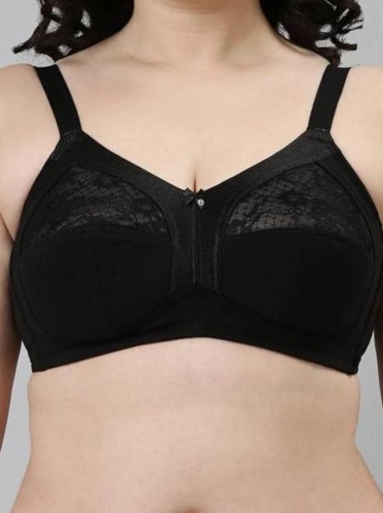 Enamor Fab-Cool A014 Super Contouring M-frame Full Support Cotton Bra for Women- Full Coverage, Non Padded and Wirefree - Skin