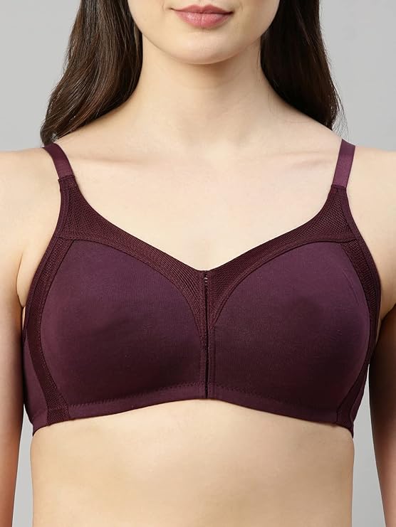 ENAMOR M-FRAME JIGGLE CONTROL FULL SUPPORT STRETCH COTTON BRA (AB75)