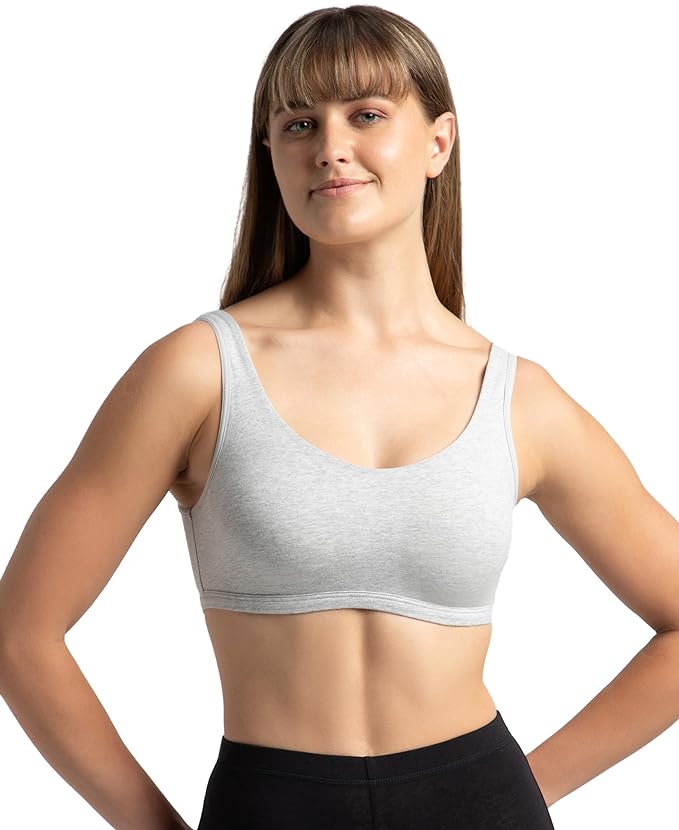 Super Combed Cotton Elastane Stretch Slip On Lounge Bra With Stay Fresh Treatment (1550)