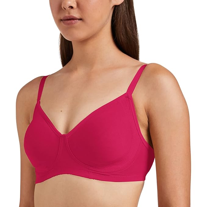 Enamor A042 Fab-Cool Side Support Shaper Stretch Cotton Everyday Plus Size Bra for Women- High Coverage, Non Padded and Wirefree