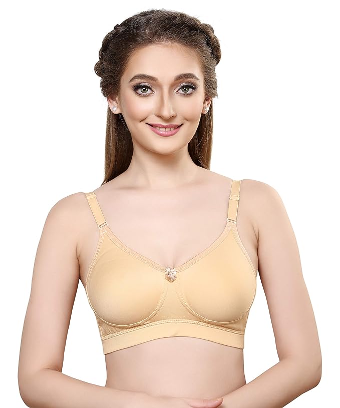 LIBRA Women's Lightly Padded Spacer Cub Bra-Bloom