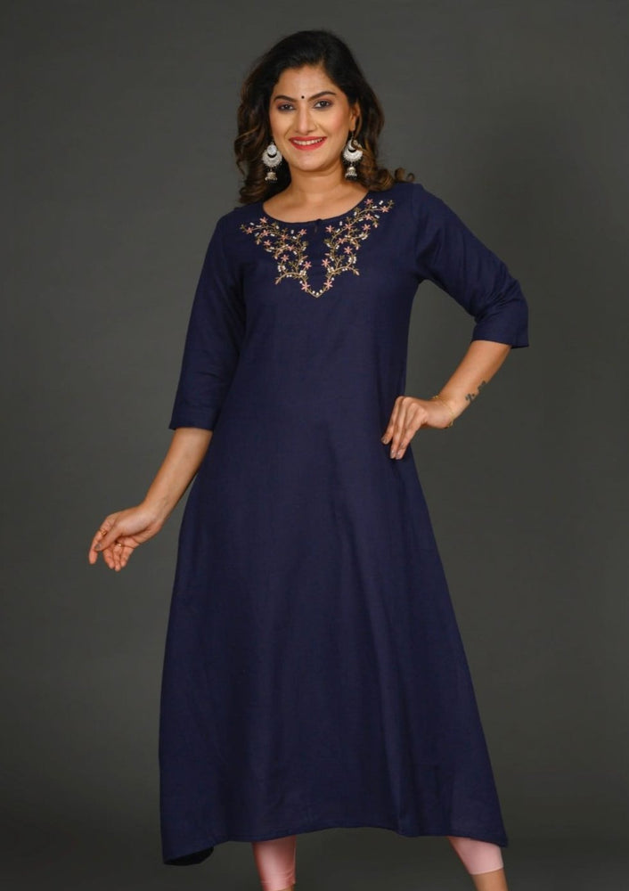 Twilight Serenade  Embroidery Kurta