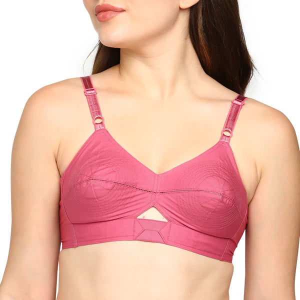 Round Stich Single Layered Cotton Bra