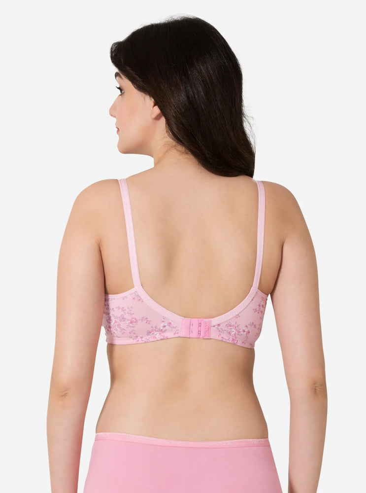 Padded Side Support Printed  bra